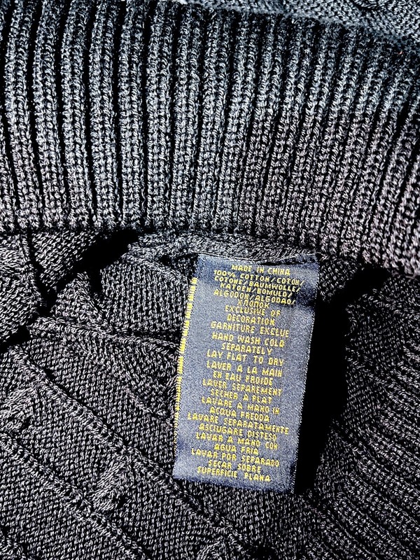 🖤 Polo Ralph Lauren Cable Knit Sweater Black S gallery
