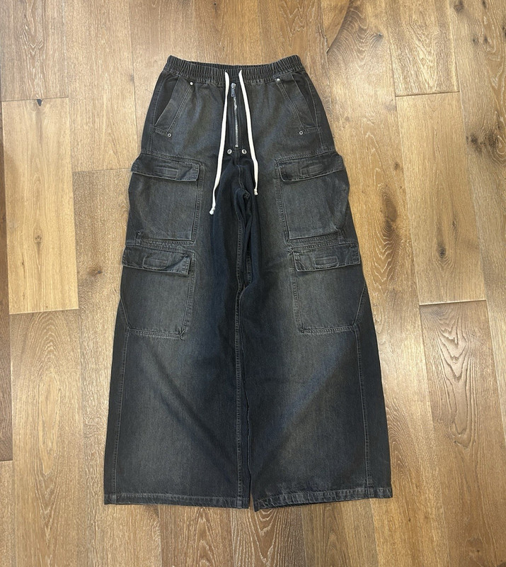 Rick Owens DRKSHDW Men’s Black Wide-Leg jeans EU 50