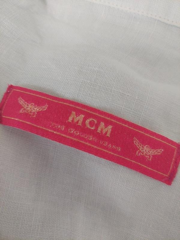 Women MCM Shirt Turquoise Linen 38 / M / 46 gallery