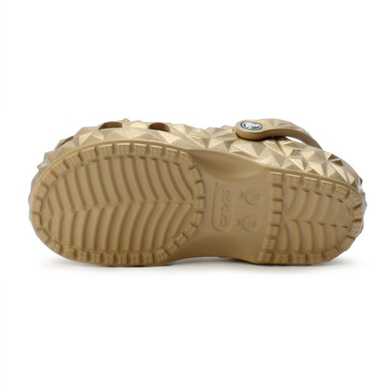 NEW CROC CLASSIC METALLIC GEOMETRIC CLOG 210002-710 GOLD UNISEX SIZE gallery