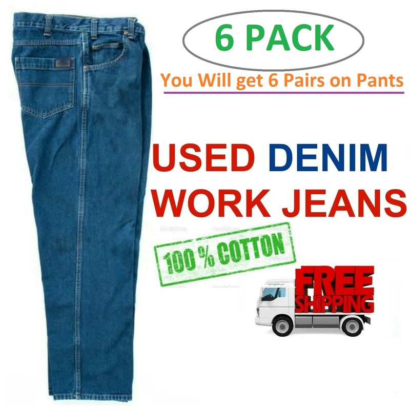 Work Jeans – PACK OF 6 – LIMITED TIME OFFER – FREE Shipping