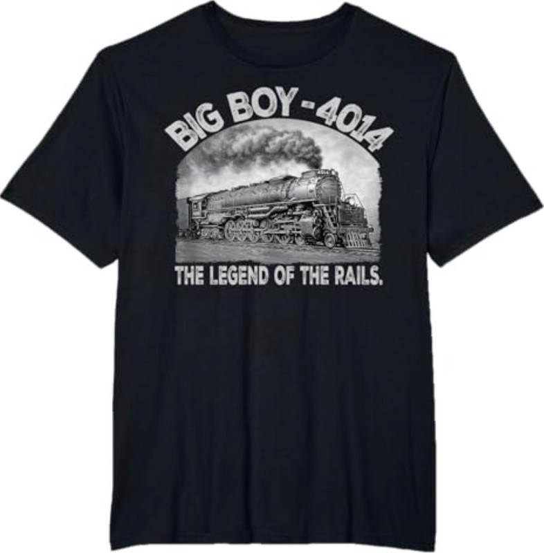 Big Boy 4014 Steam Engine Locomotive Train Vintage Railroad T-Shirt S-3XL