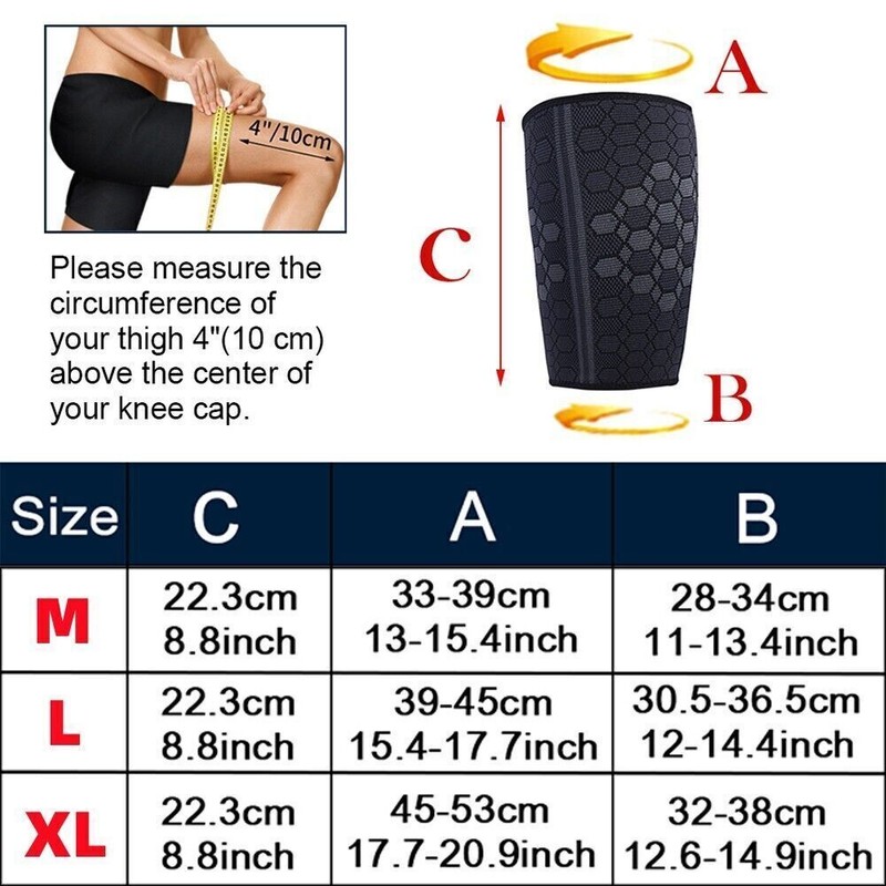 Leg Brace Compression Support Hip Sciatica Nerve Pain Relief Thigh Hamstring Gym gallery