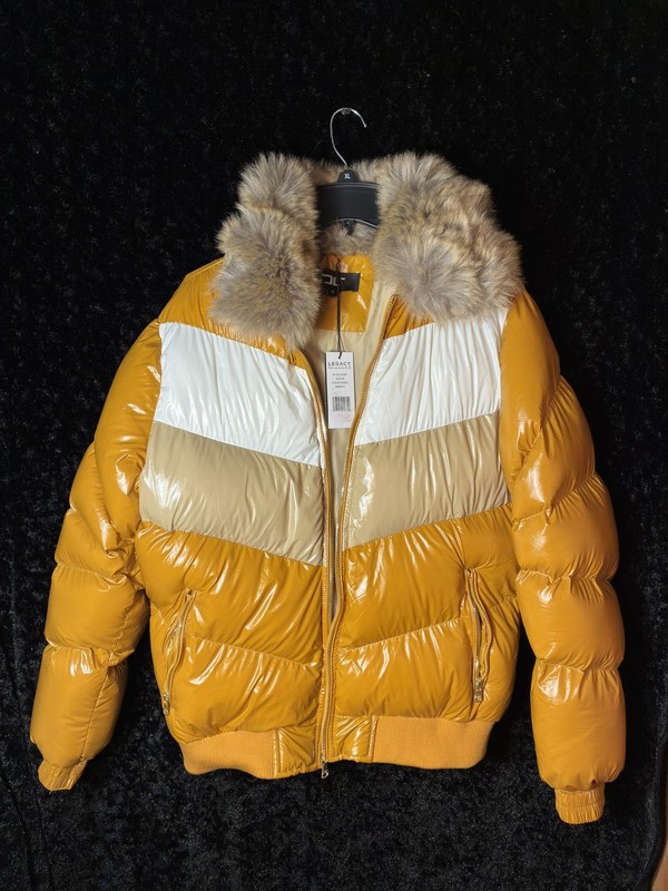 Brand New! – Jordan Craig Mens Sugar Hill Puffer Jacket Size Medium Yellow White