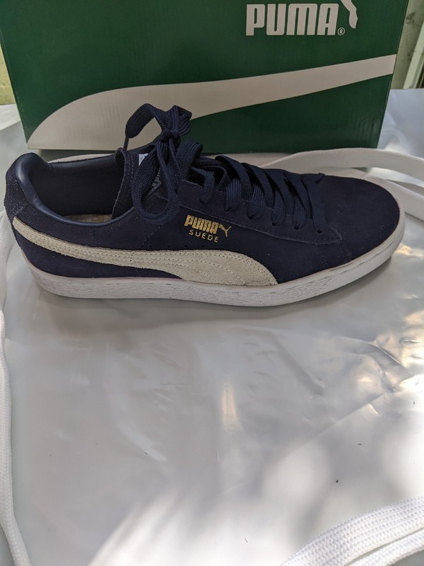 Puma Mens Suede Classic Plus 356568-51 Blue Casual Shoes Sneakers Men's 8.5 gallery