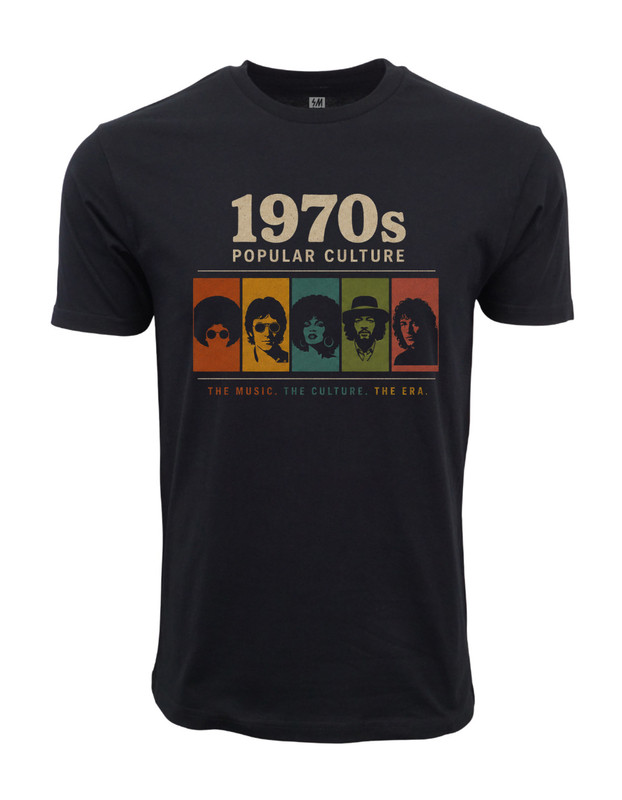 1970 POP CULTURE ERA GRAPHIC T SHIRT