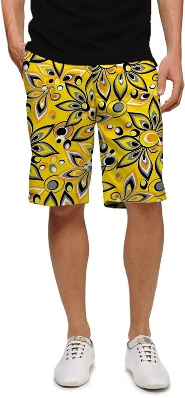 LOUDMOUTH shorts SHAGADELIC YELLOW mens GOLF 3403 size 32 34 36 38 40 42 44 46