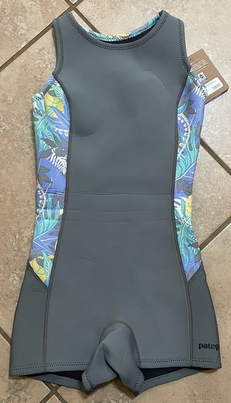 Patagonia R1 Lite Yulex Spring Jane Jurassic Ferns Forest Light Violet Sz 6 NWT