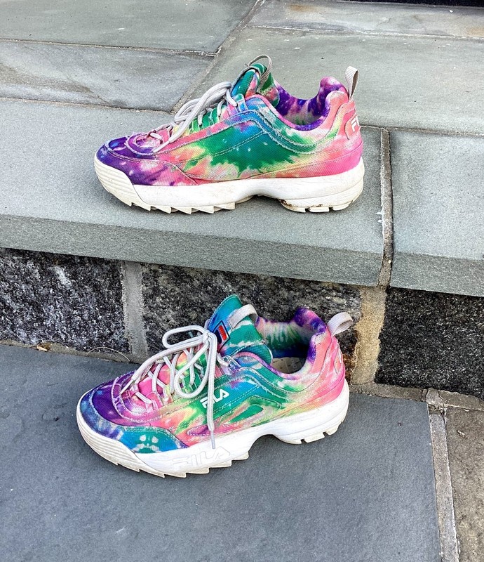 FILA Disruptor II Tie Dye Multicolor, Women’s Size 7.5