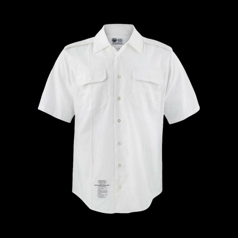 U.S MILITARY ARMY ISSUE WHITE DRESS SHIRT MEN’S SHORT SLEEVE LARGE & X-LARGE NEW