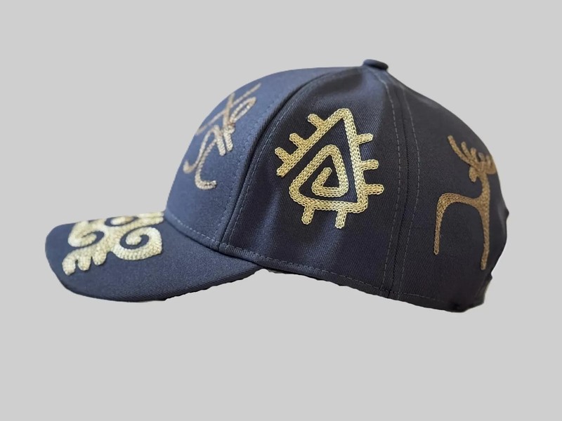 Kyrgyz Petroglyph Baseball Caps Kazakh Uzbek Central Asian Ethnic Design Hat gallery