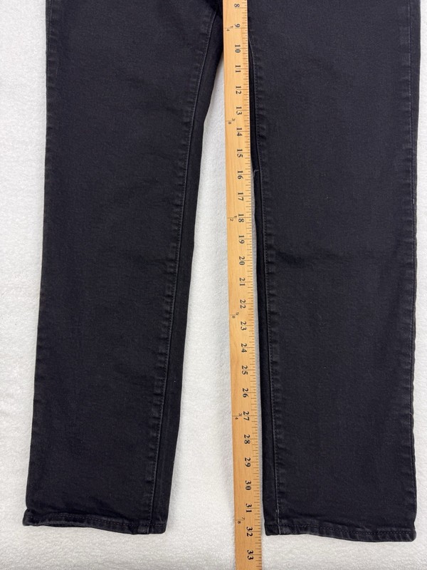 Levis 511 Premium Jeans Men 33x32 Black Slim Fit Stretch Distressed Denim gallery