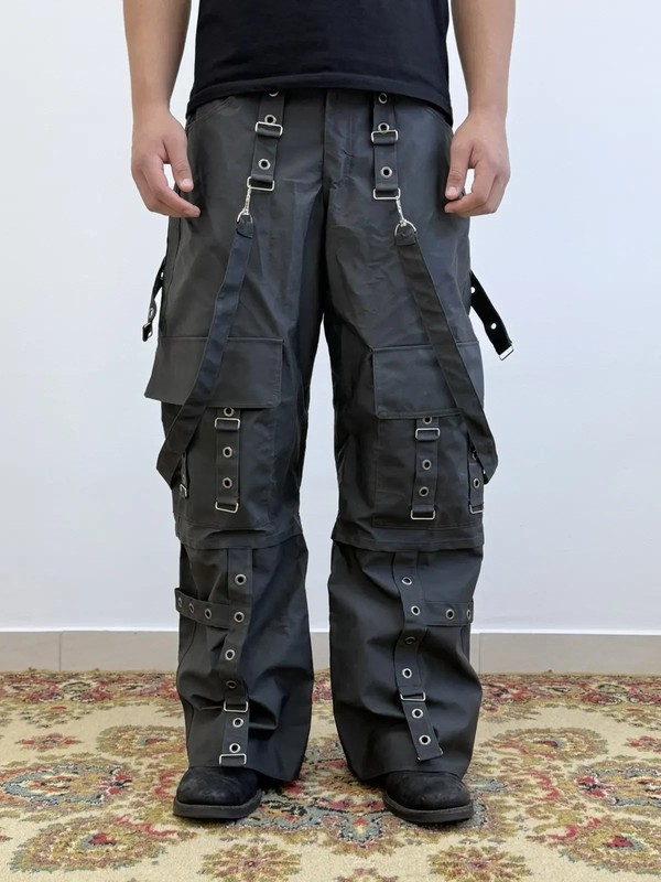 Avant Garde Trip NYC Style Baggy Bondage Cargo Pants Size 36