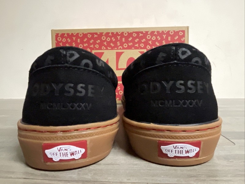 VANS BMX Slip-On Black/Gum Odyssey 40 Year Anniversary Shoes Men's Size 9.5 NEW gallery