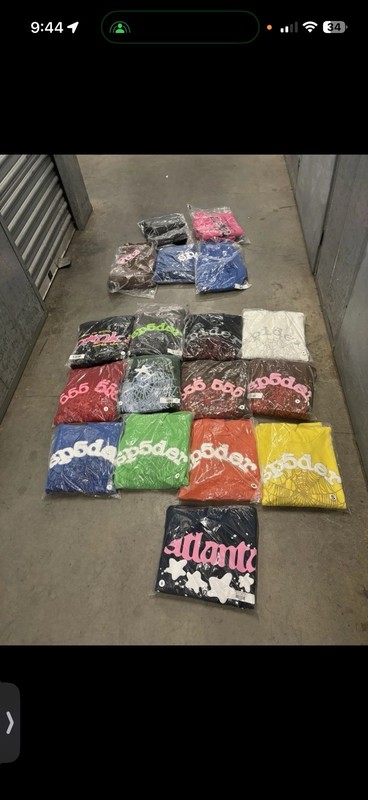 sp5der Hoodies Lot Multicolor Assorted Styles and Colors Unisex Adult