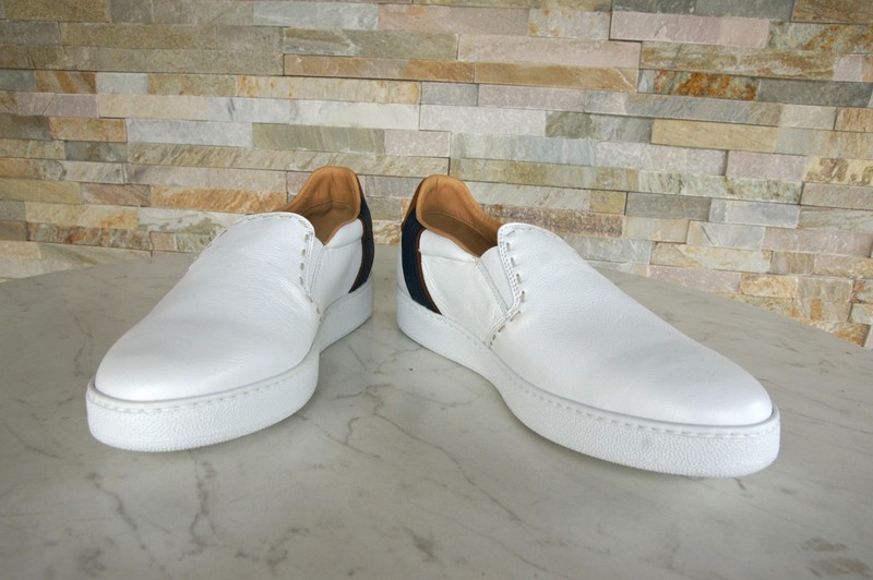 La Martina 43.5 slip on loafers slip on shoes lfm20103 white New former RRP €249 gallery