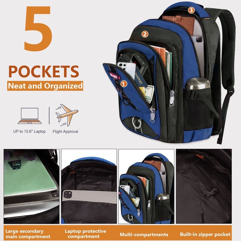Travel Backpack for Men Women Multifunctional Waterproof Casual Backpacks gallery