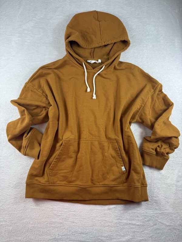 Common Identity Brown Cotton Blend Pullover Hoodie XL Relaxed Fit Women Hooded