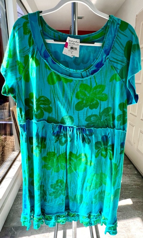 Fresh Produce – Spring Fling Sunshine Luna Dress – Plus 1X – New w/ Tags NWT