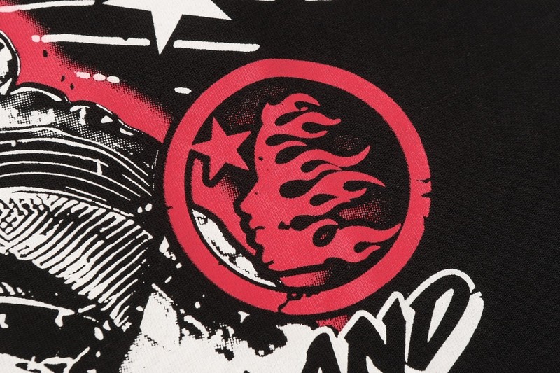 Graphic Hellstar tee shirt Men's Black Cotton NEW gallery