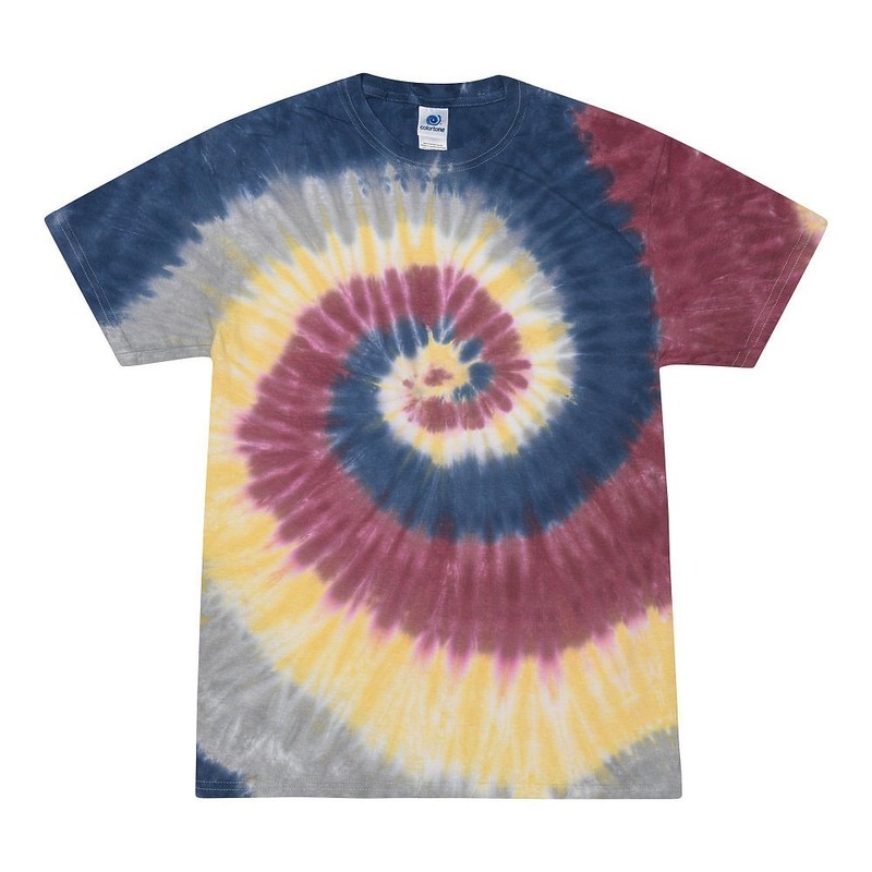 Multi-Color Tie Dye T-Shirts Adult SM - XXXXXL 100% Cotton Colortone gallery