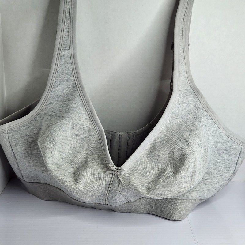 Fruit Of Loom Fit For Me Bra Gray 40C T-shirt Style 90% Cotton & 10% Spandex