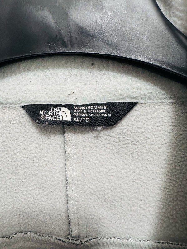 The North Face Men’s Gray Full Zip Jacket Stand-Up Collar Logo XL/TG gallery