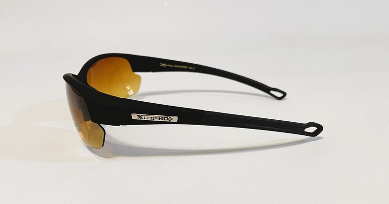 X Loop HD High Definition Sunglasses Wrap Around Plastic Half Frame Amber Lenses gallery