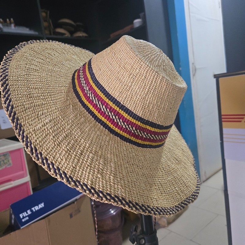 Bolga Hat with Strap – shipped from Ghana