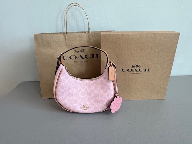 Coach CDW86 Emily Shoulder Bag Signature Canvas Powder Pink gallery