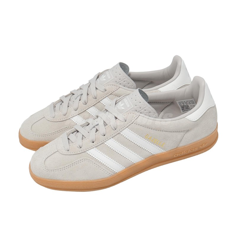 adidas Originals Gazelle Indoor Chalk Pearl Core White Gum Men Unisex HQ5153