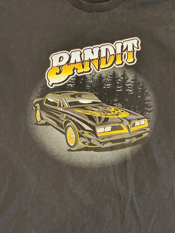 Bandit Snowman Trucker T Shirt Mens XL Black Big Rig Tees Smokey Style gallery