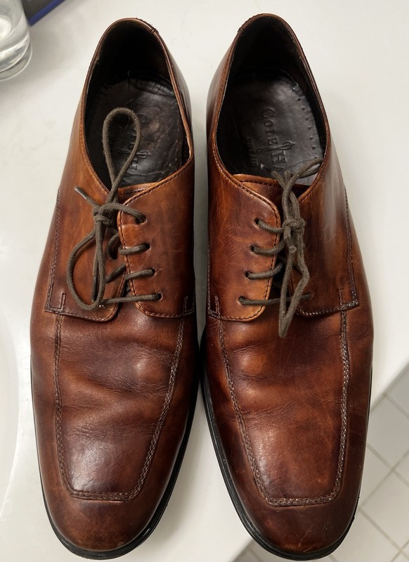 Cole Haan Grand.OS Brown Leather Wingtip Oxford Lace-Up Men’s 8.5W C26472
