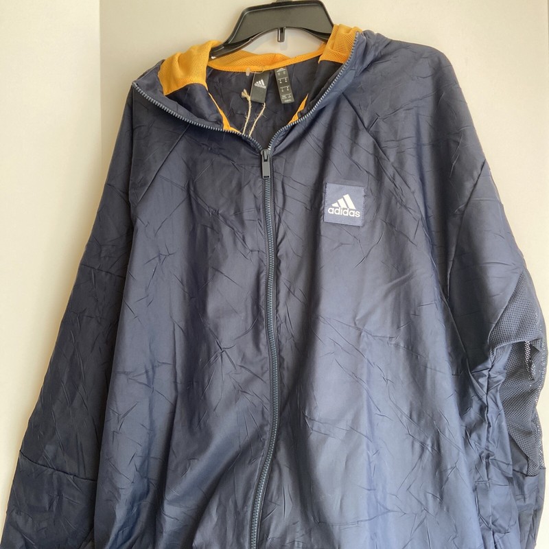 Adidas W.N.D. Mens Multisports Primeblue Full Zip Hooded Jacket Size XL FR8289 gallery