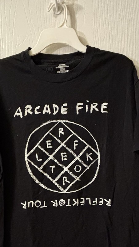 ARCADE FIRE SHIRT 2014 REEFLEKTOR TOUR CONCERT RETRO WIN BUTLER *not A Reprint* gallery