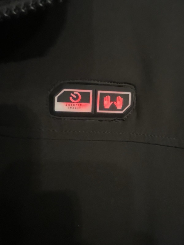 Sharper Image Mens Jacket Size XL Rechargeable Heated Softshell Please Read gallery