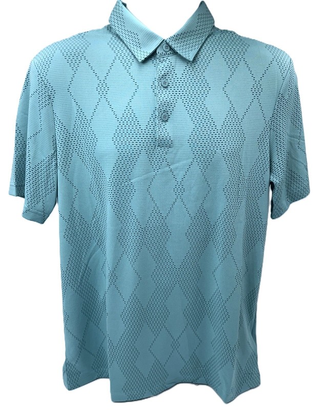 $70 Adidas Men's Ultimate365 Textured Polo Shirt - Mint Iron - Medium - New Tags gallery
