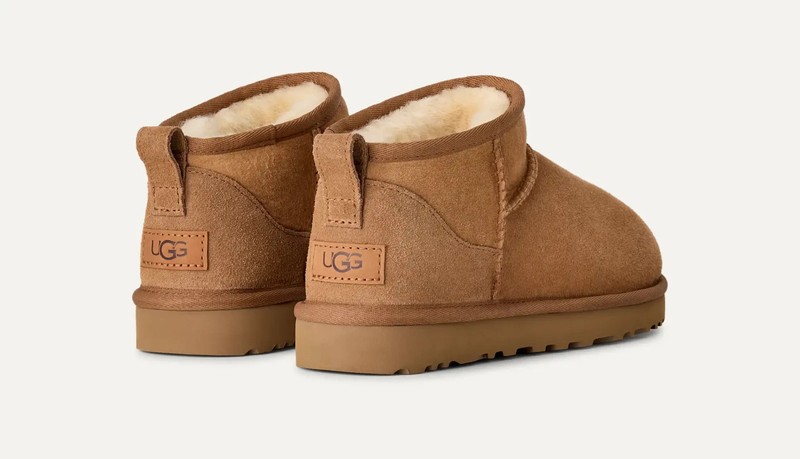 Size 5 - Women's UGG Classic Ultra Mini Boots Chestnut Shearling FREE SHIP NEW gallery