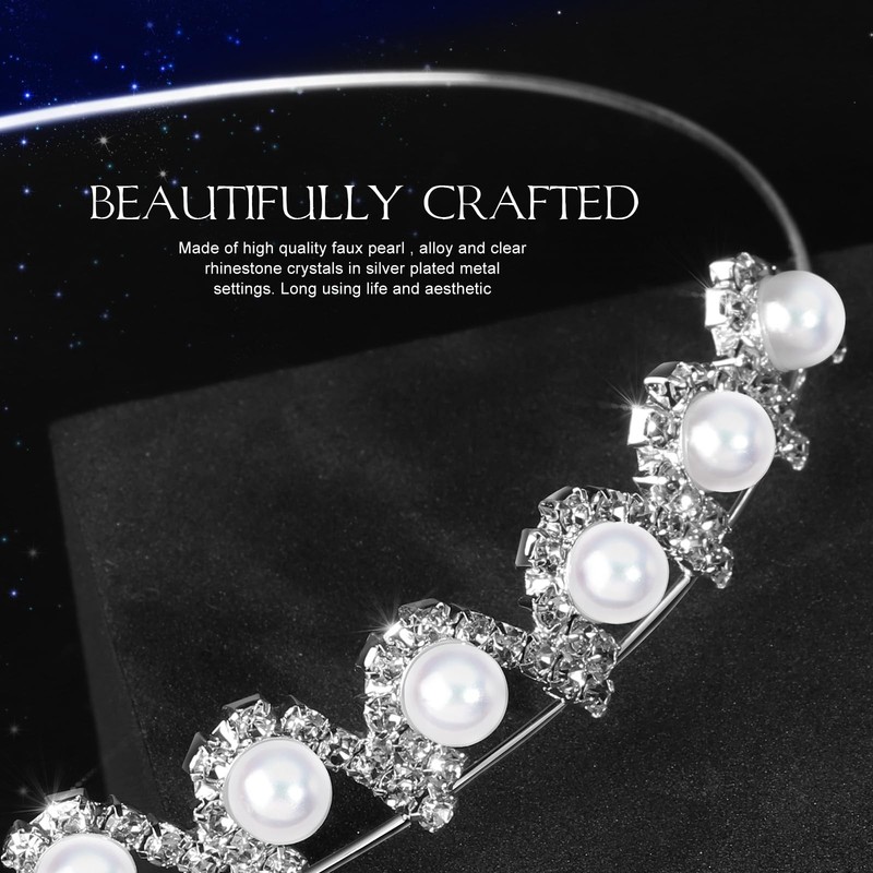 Teenitor Crown, 5pcs Tiaras for Women, Tiara Crown, Silver Tiara for Little G... gallery