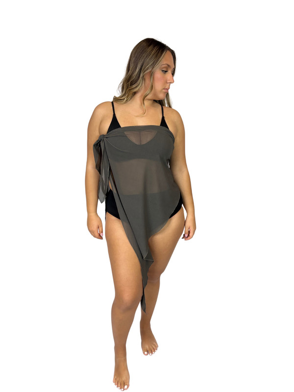 inkaWrap by Inka Resort: MULTIFUNCTIONAL SWIM COVER UP – GREY – Size 1: XS/L