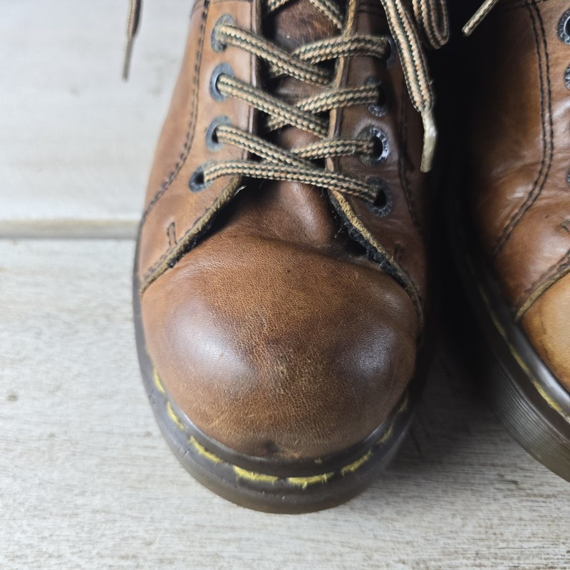 Vintage Dr. Martens Doc 10940 Size M 10 W 11 in Grizzly Chunky Brown Leather Y2K gallery