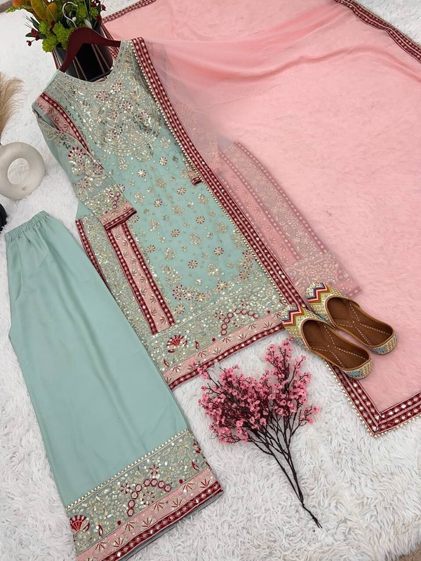 Women Dress Pakistani Salwar Kameez Readymade Suits Indian Wedding Party 3 Piece gallery