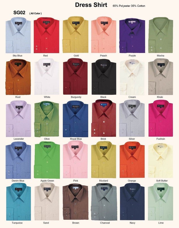 men’s basic dress shirt , cotton blend by Milano Moda /Fotino Lendi, Style SG02