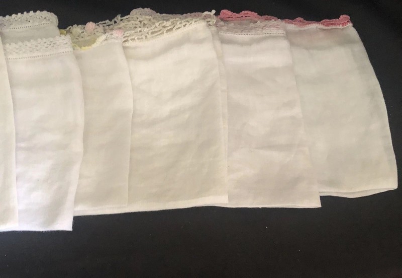 Ten Ladies Hankies Tatting Embroidered Christmas More gallery