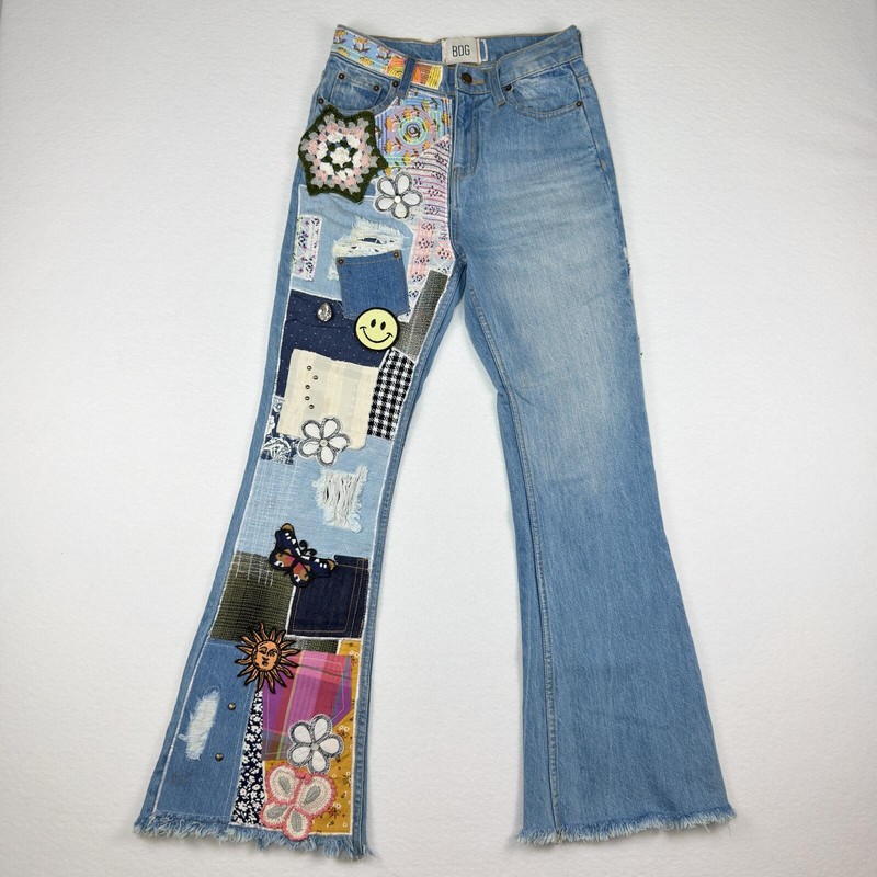 BDG Patchwork Flare Jeans