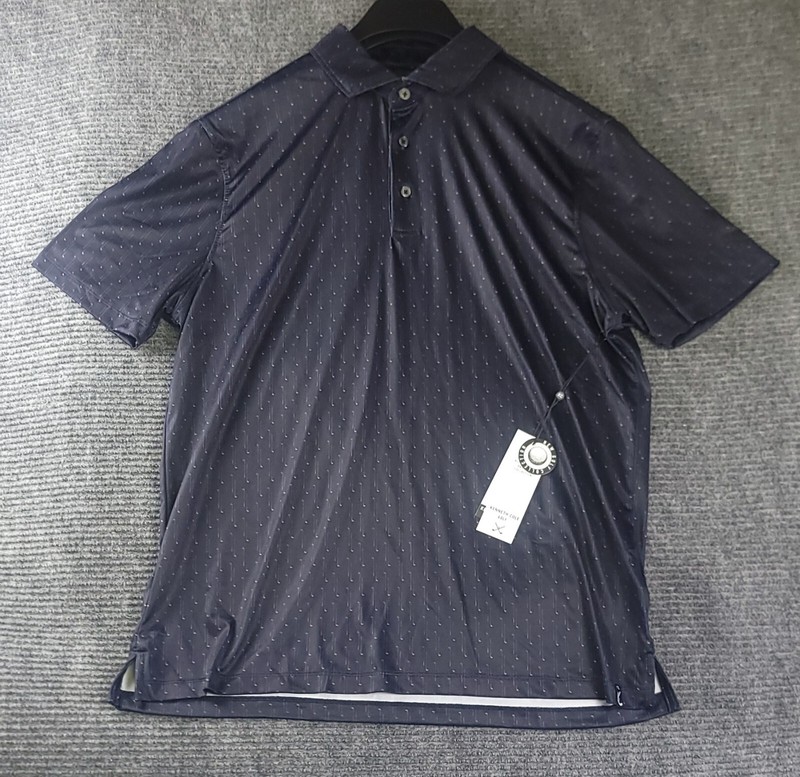 Kenneth Cole Golf Polo Shirt Mens M Medium UPF 50+ Wicking Stretch Summer