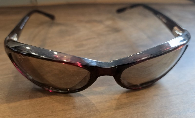 MAUI JIM JAPAN MJ-137-10 TORTOISE POLARIZED SLEEK FLEX WRAP SUNGLASSES W/CASE gallery
