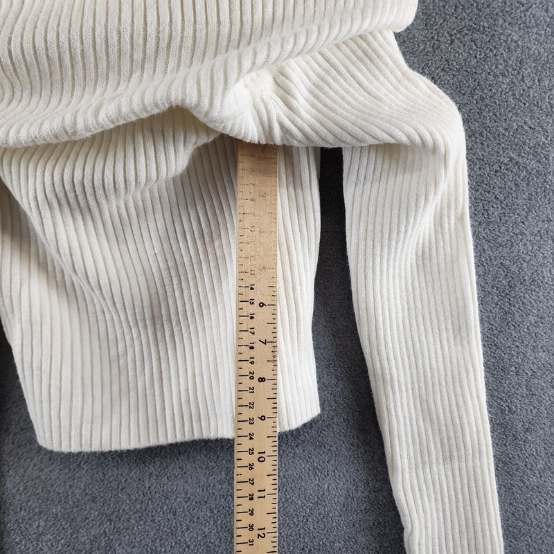 Blanknyc Off-the-Shoulder Sweater Women's Small Fasttalker-White Pullover L/S gallery