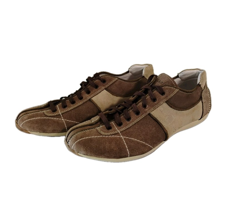 Car Shoe x Prada Suede Brown Two Tone Lace Up EU 40 US Womens 9 Mens 7