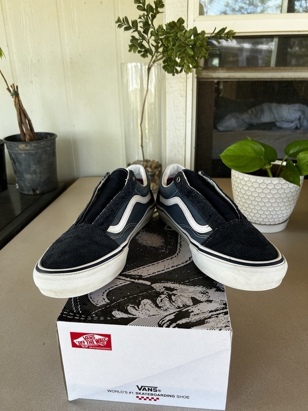 VANS Old Skool Pro Navy White Size 11